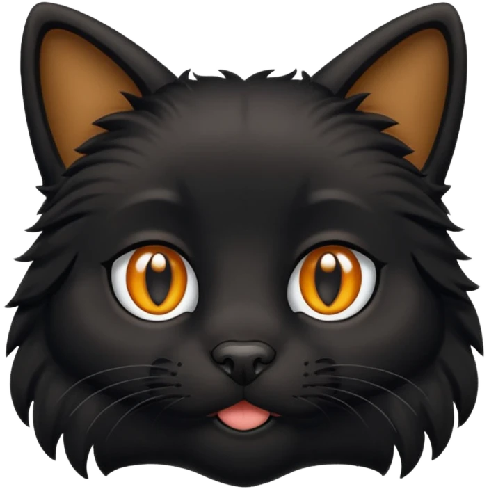 Black cat mixed with dog emoji