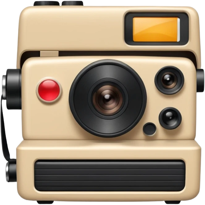 Instant film camera emoji
