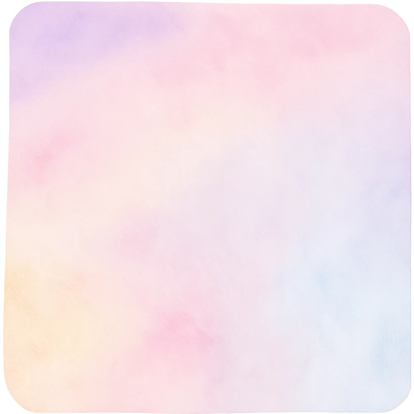 pastel watercolor sticky note, soft edges, transparent background emoji