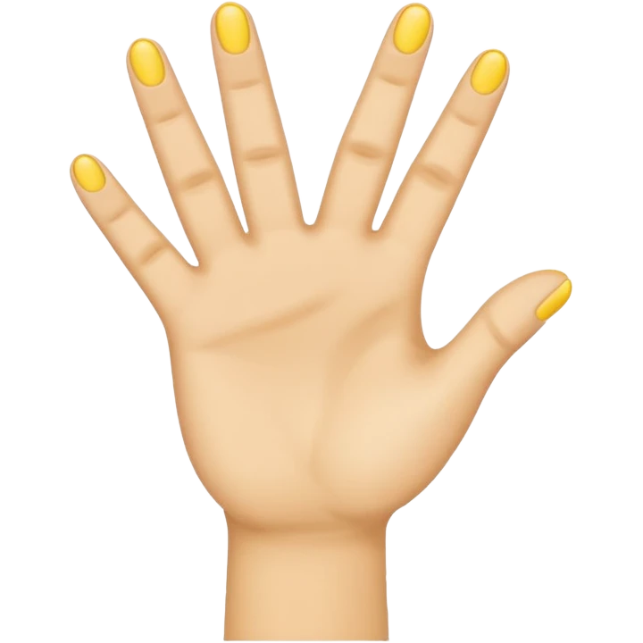 emoji hand holding up 4 fingers emoji