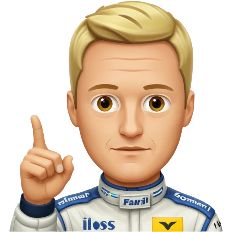 Ralf Schumacher pointing at Ralf Schumacher emoji