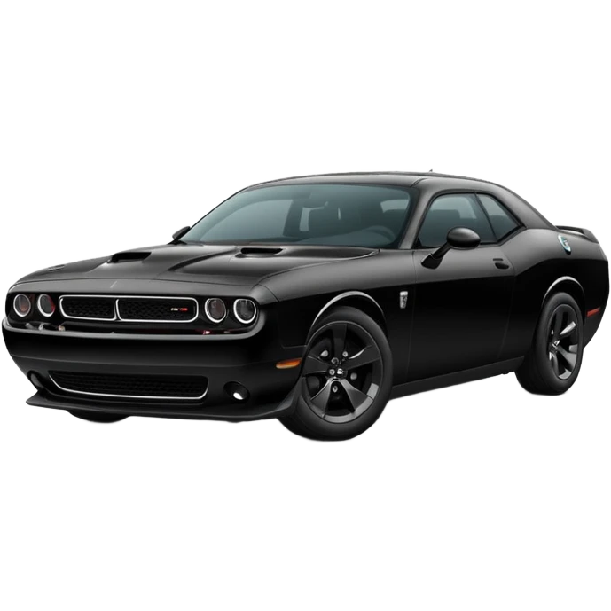 Black Dodge challenger (car) emoji