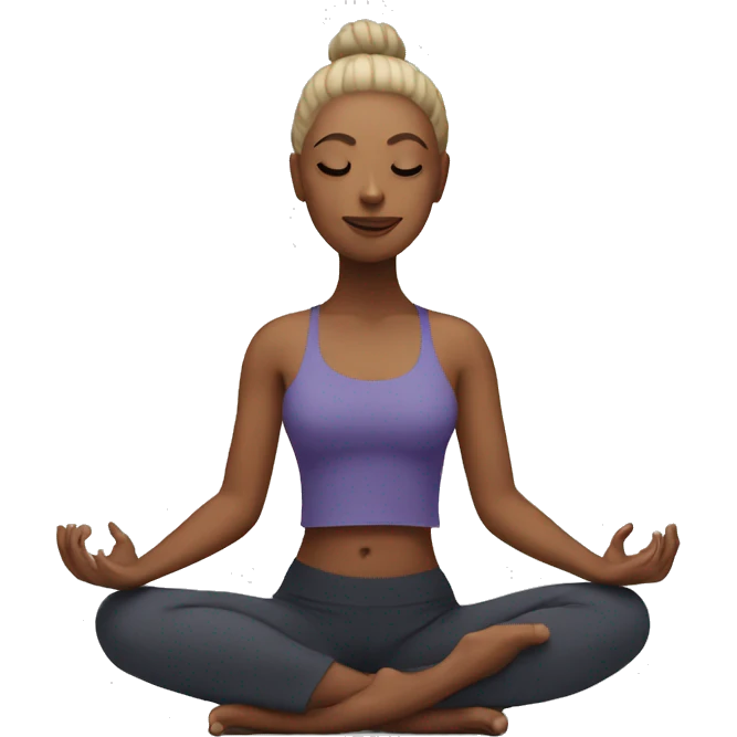 yoga pose emoji