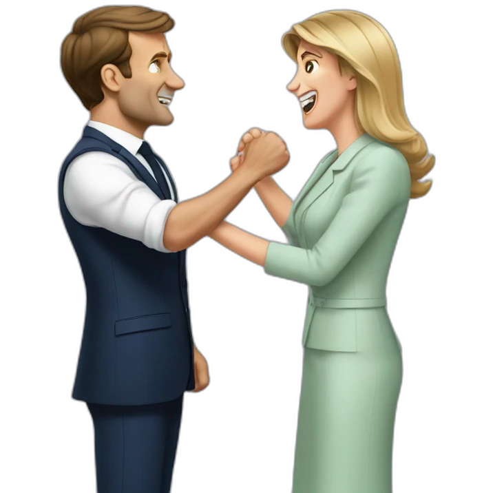 Greta slapping emmanuel macron emoji