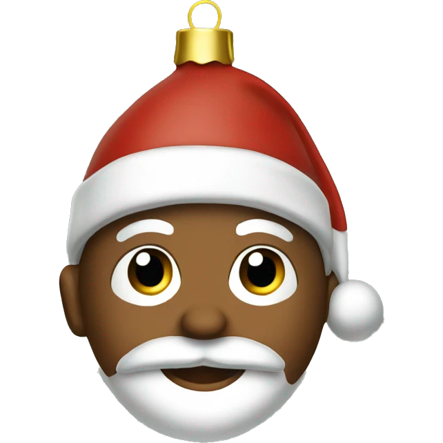 brown christmas ornament emoji