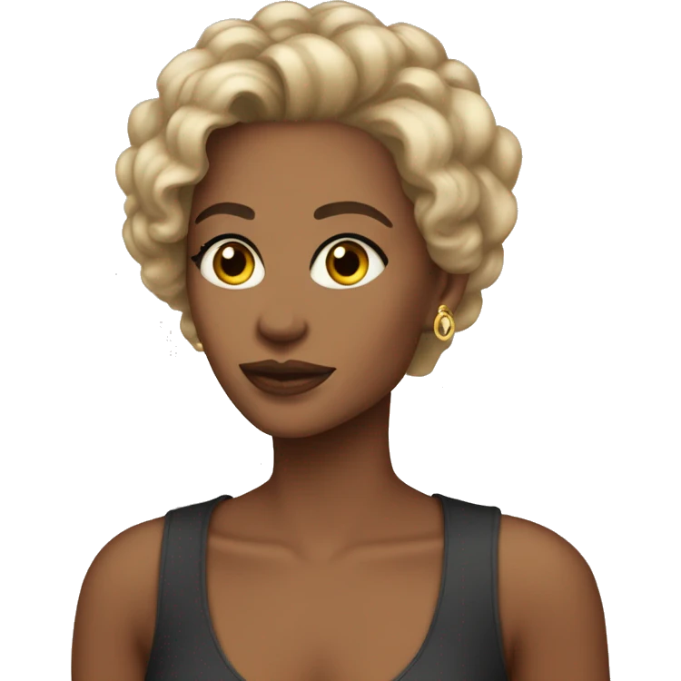 chic pelirroja pelo corto emoji