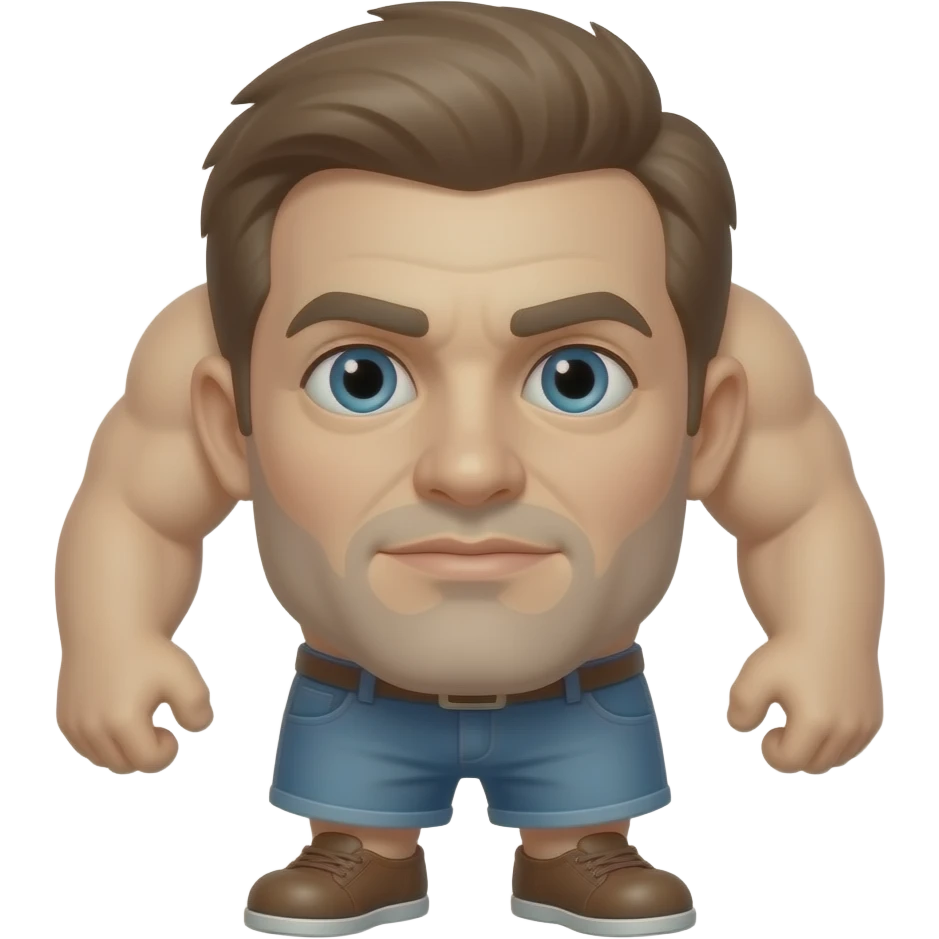 Gigachad being sigma emoji