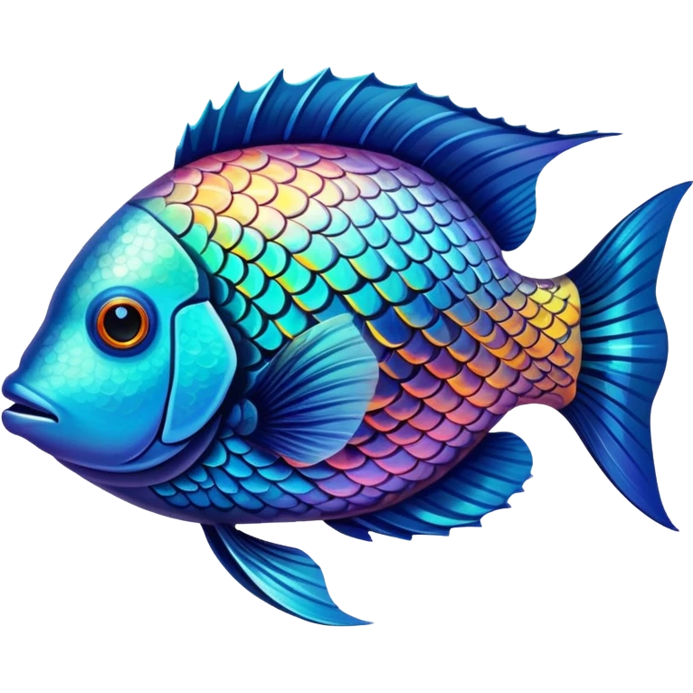 colorful tropical fish emoji