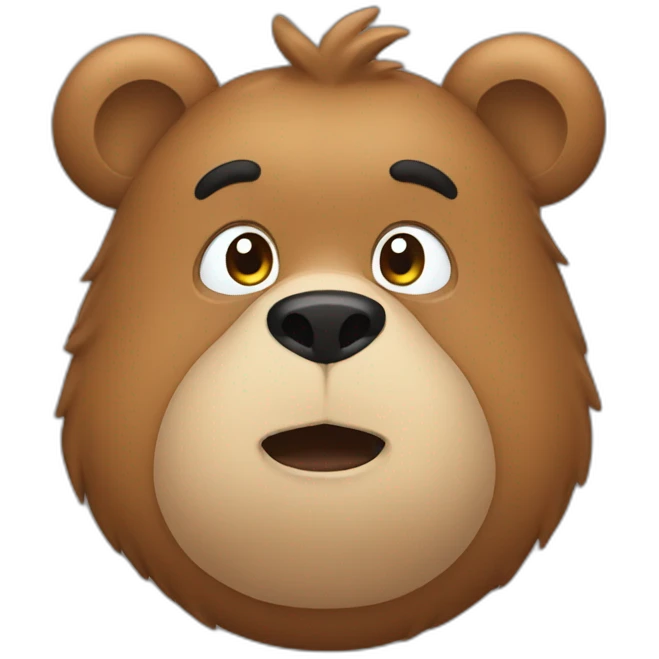 Bear wearing a unitard emoji