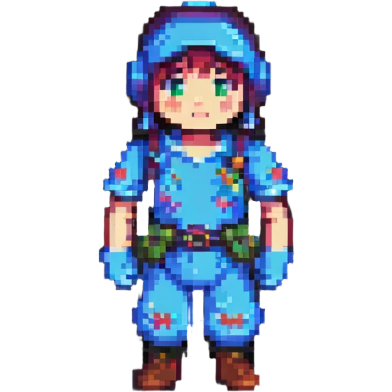 gamer character, pixel art style, retro video game vibe emoji