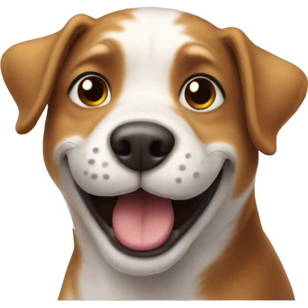 a dog having a good time emoji