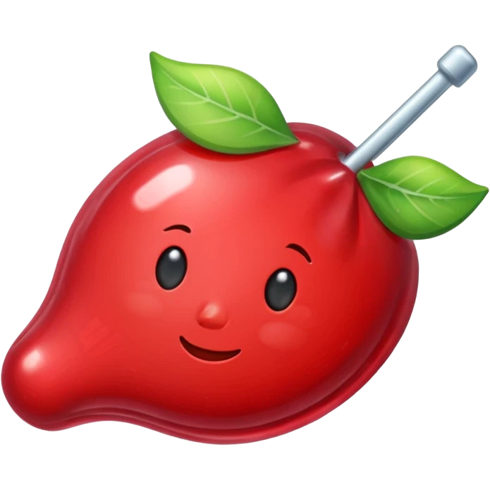 one fruit candy in a colored wrapper emoji