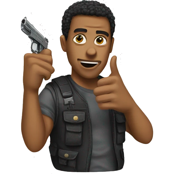 Two finger guns  emoji