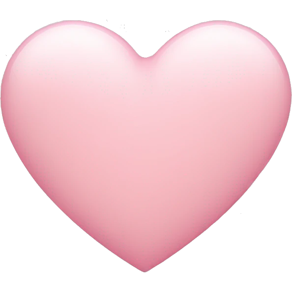 light pink heart emoji
