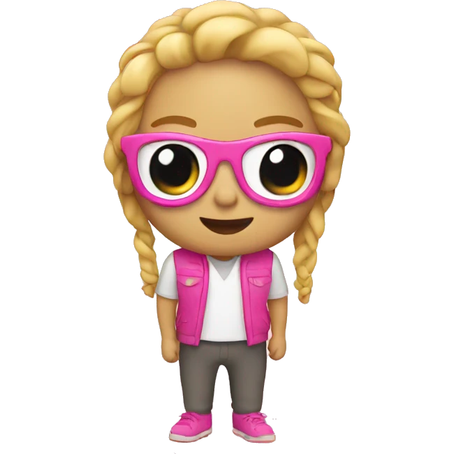 Pink keychain emoji