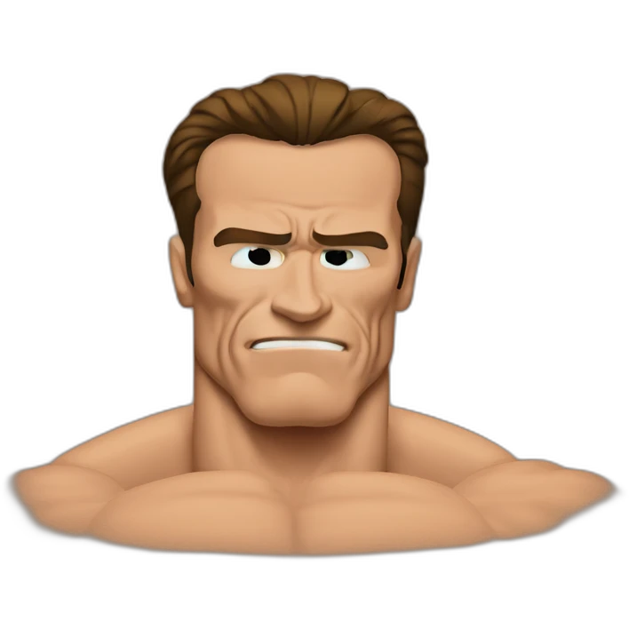 arnold schwarzenegger replicating the "just do it meme emoji
