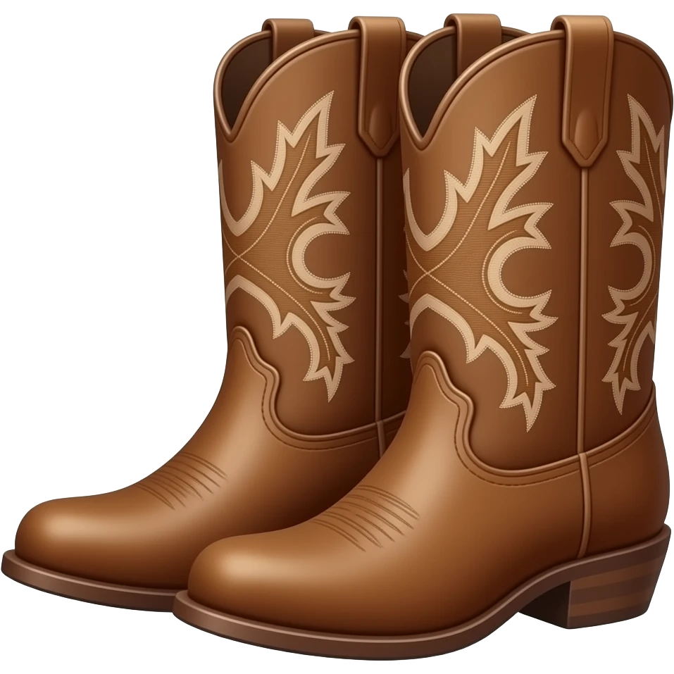 a pair of cowboy boots emoji