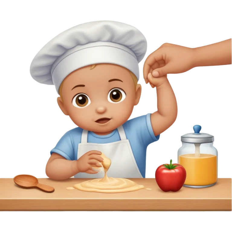 Shoving baby off counter emoji