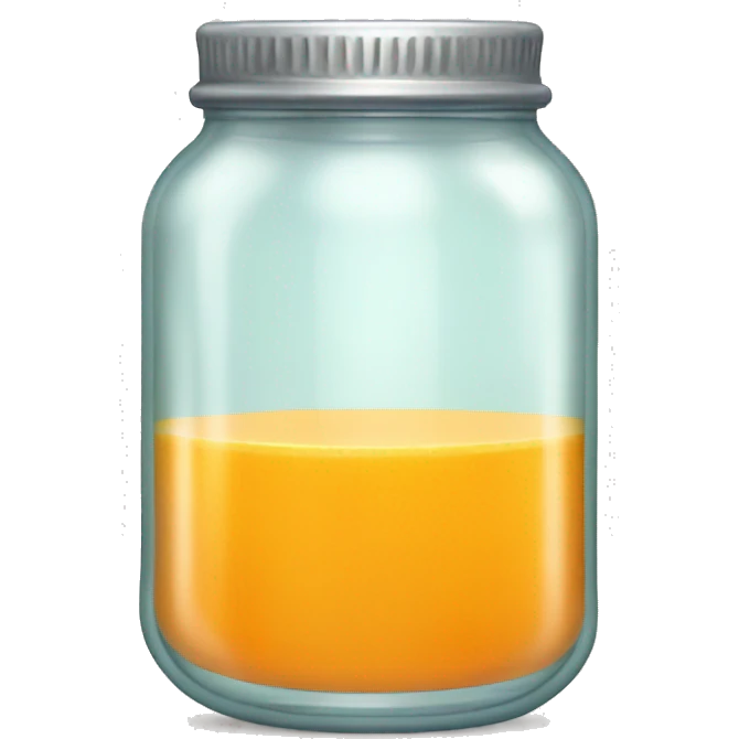 orange juice in jar emoji