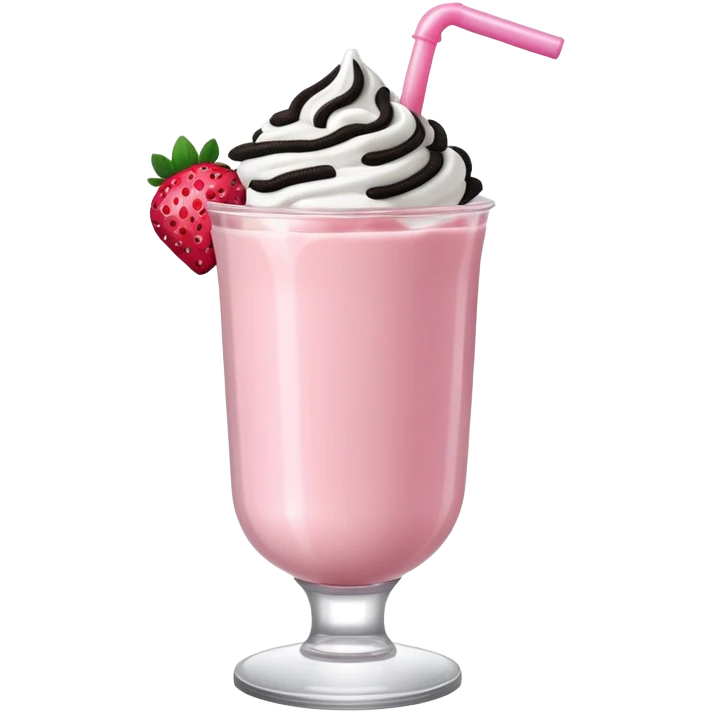 Oreo strawberry shake  emoji