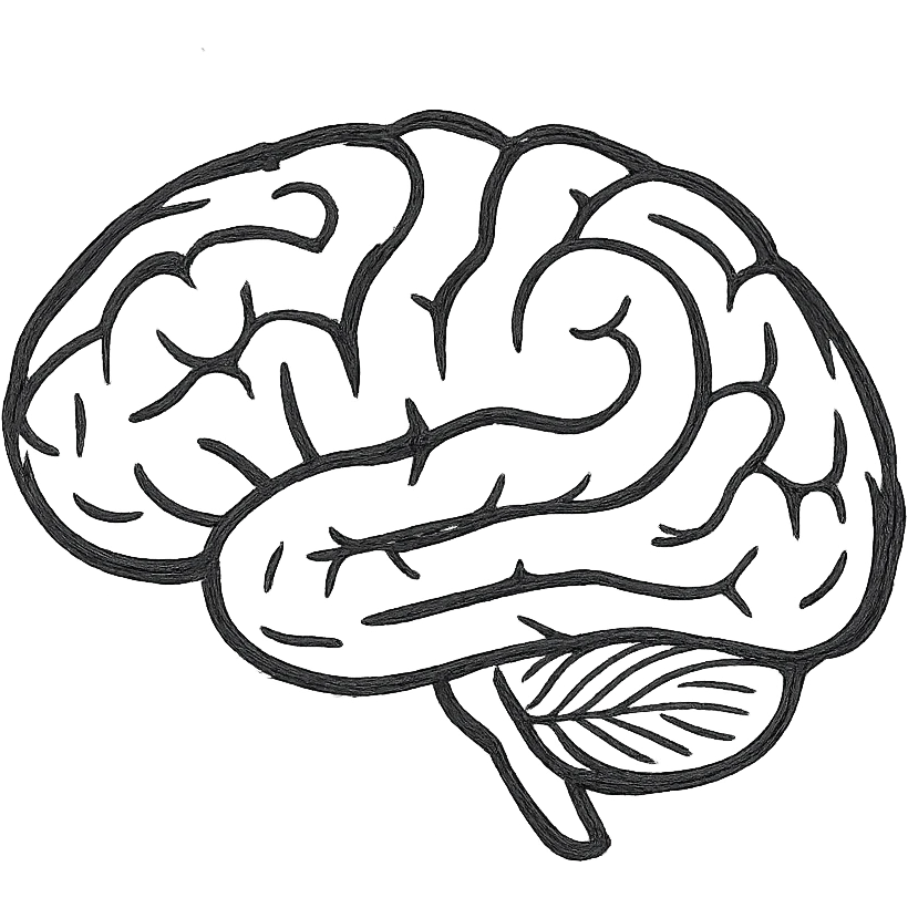 a red brain emoji
