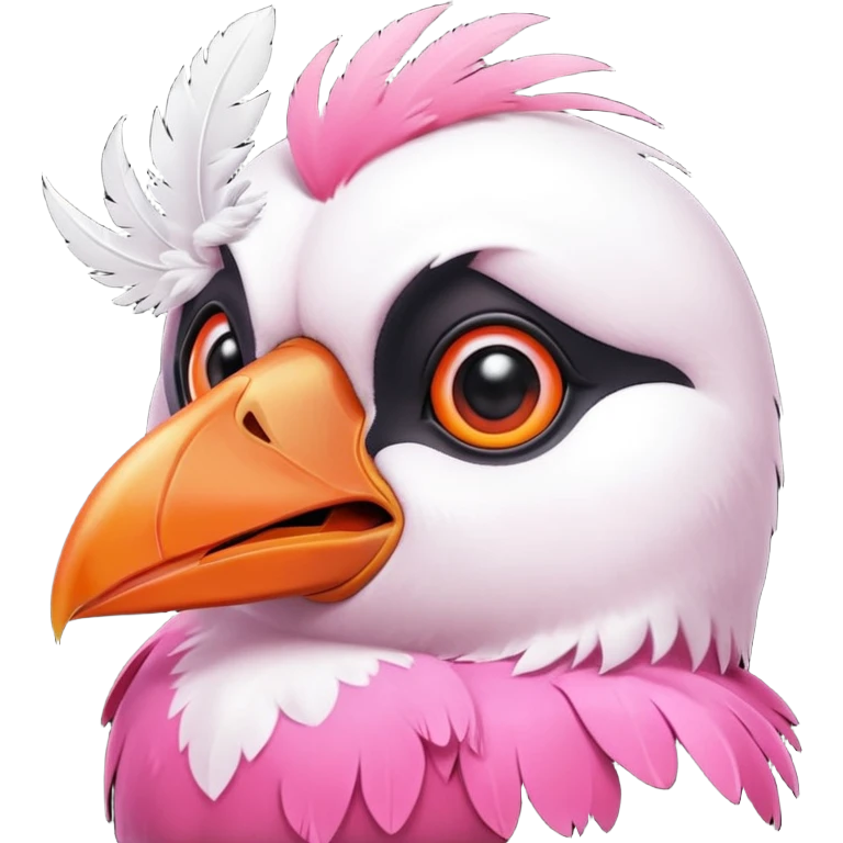 pink puffin angry steam emoji
