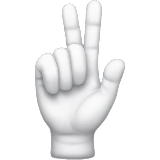 Hand with thumb and pointer finger raised emoji