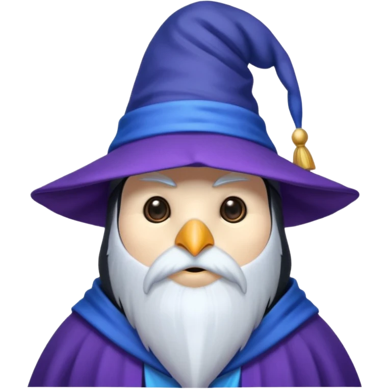 Penguin Wizard emoji