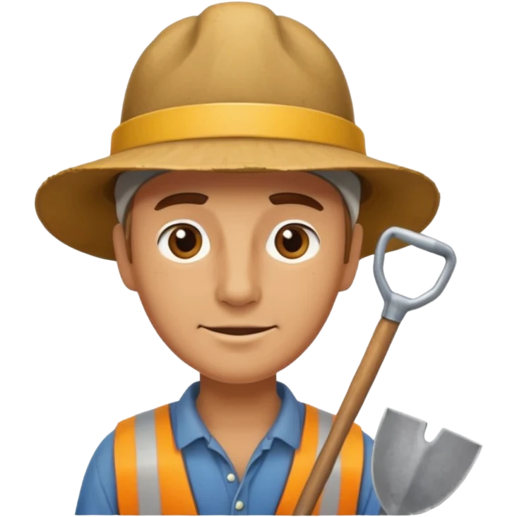 Field Digger with Shovel from Archaeology Team emoji