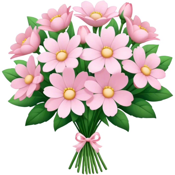 pale pink flower bouquet 🌸 emoji