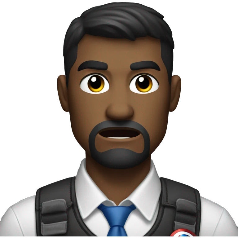 angry man with captain america shirt ans walmart vest emoji