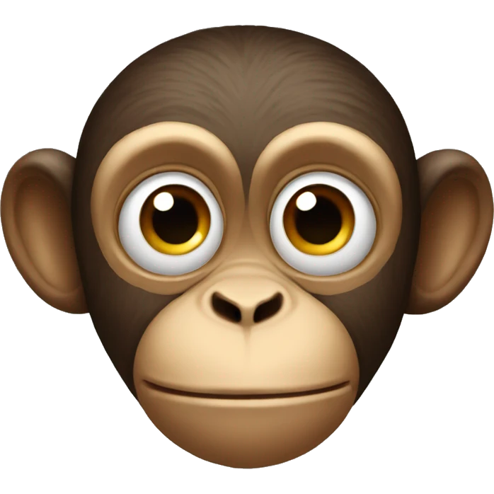 A monkey with big eyes  emoji