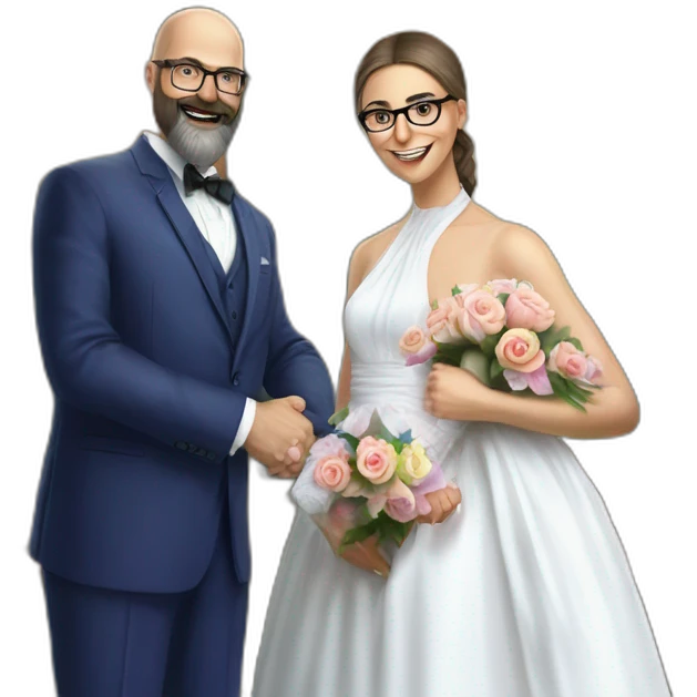 happy couple in formal attire emoji