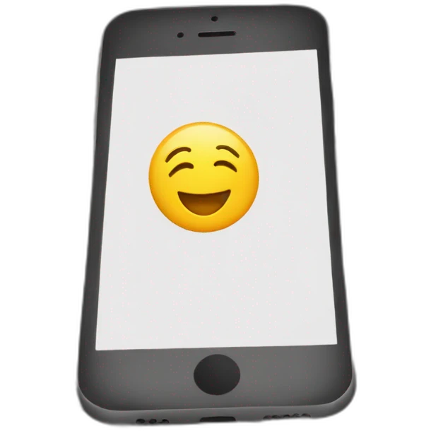 an iphone on top of an exam paper emoji