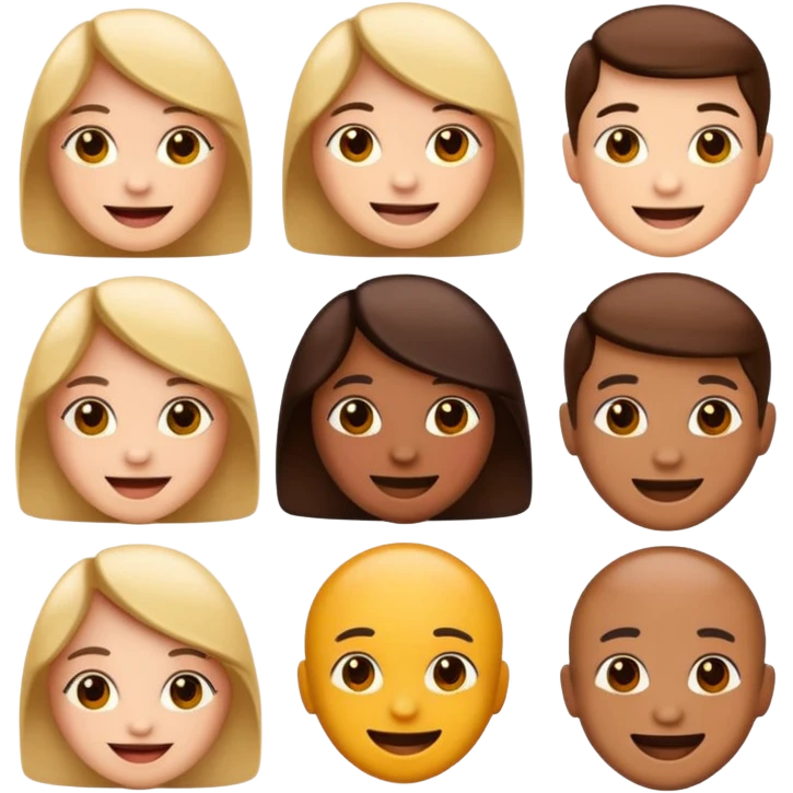 صورة مكونة من مجموعة ايموجي متشابهة بينها واحد مختلف صورة أبعادها 1080*1920 emoji