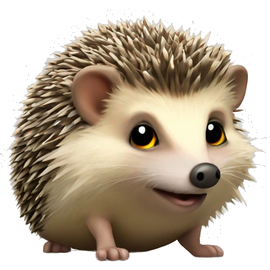 hedgehog with swag and ciggarete emoji