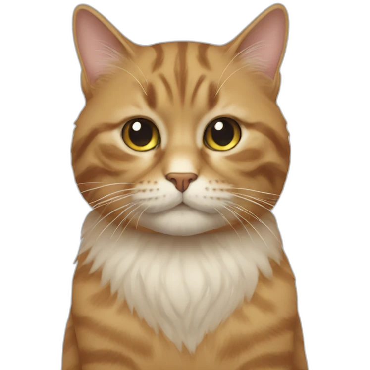 Cat with beard emoji