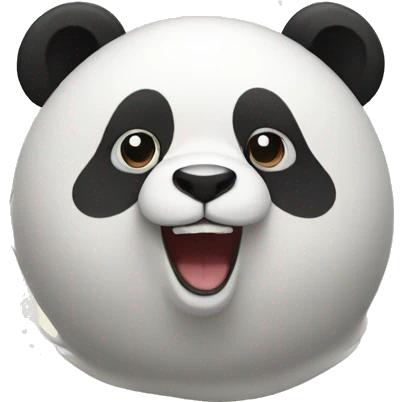 Waveing panda emoji
