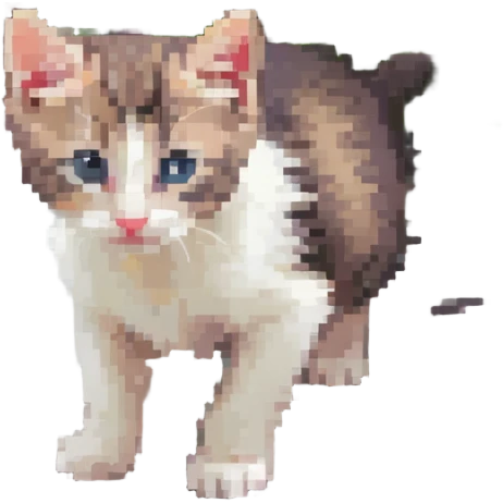 Kitten smells flowers emoji