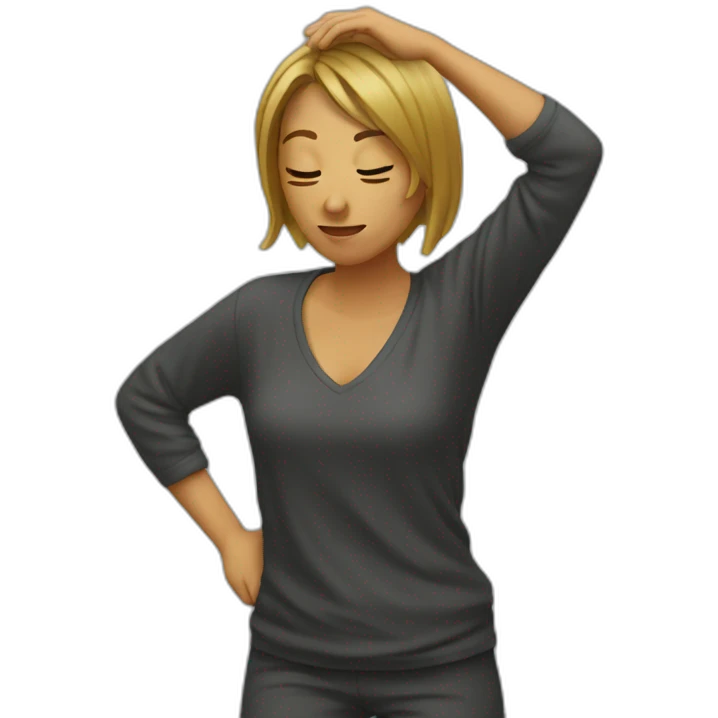 women dab emoji
