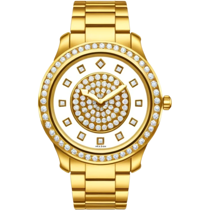 Crie um relógio de pulso cravejado de diamantes  emoji