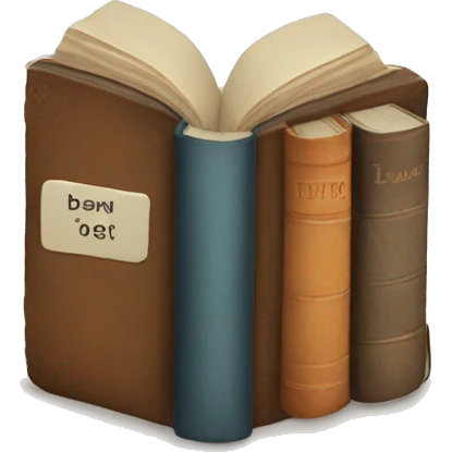 Cozy books emoji