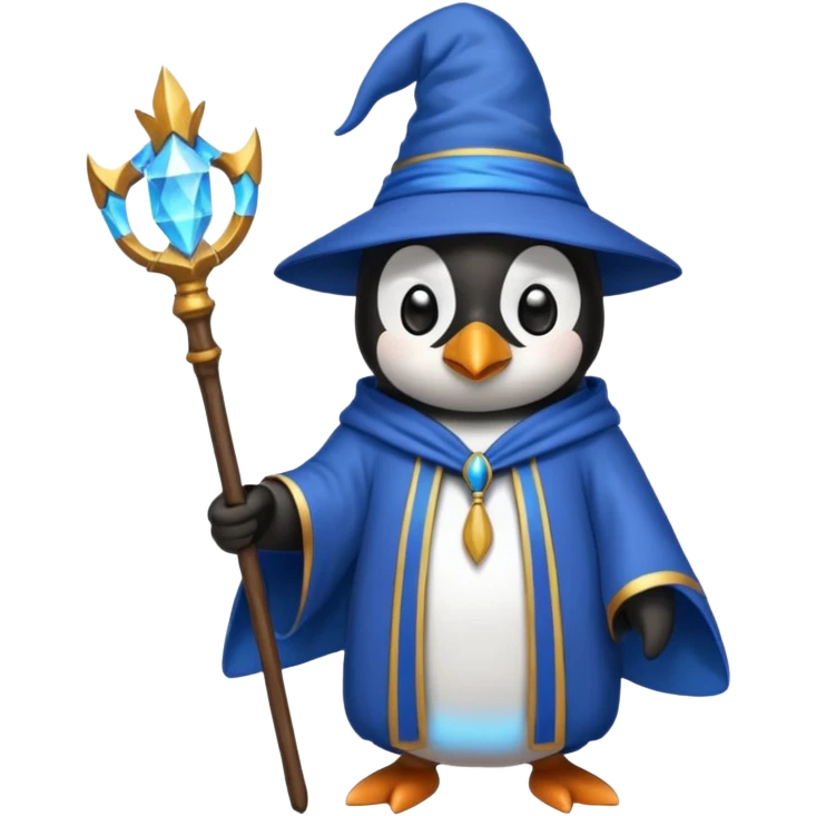 Penguin Wizard emoji