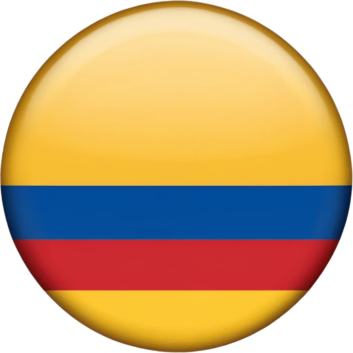 Bandera de colombia circular emoji