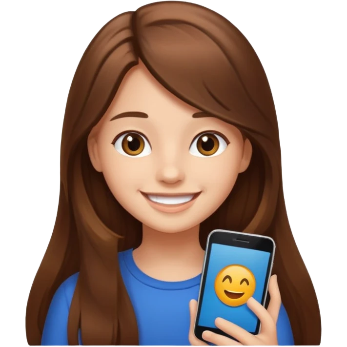 Girl on social media  emoji