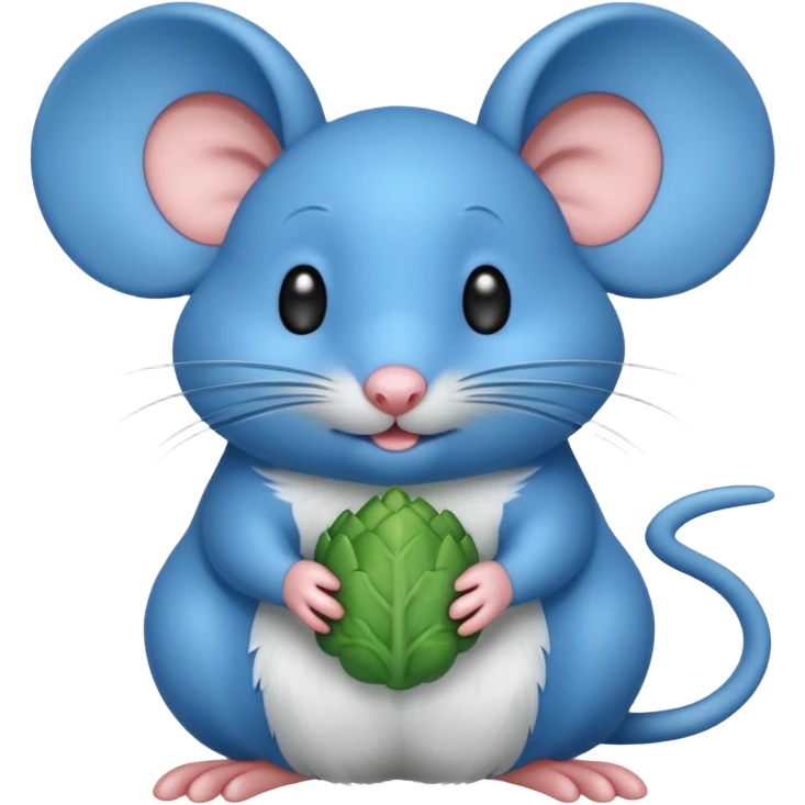 A blue mouse named Broccolo emoji