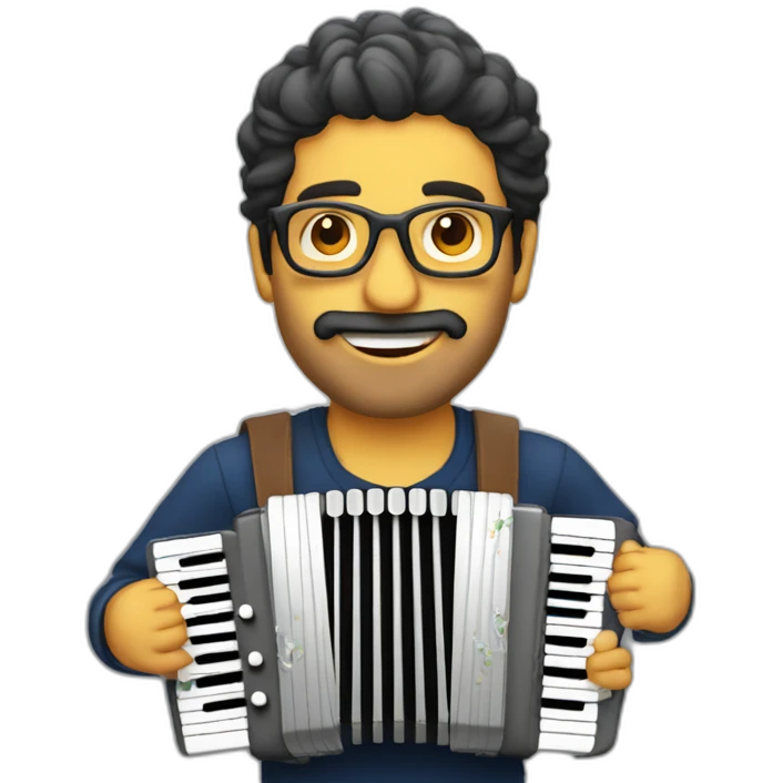 Claudio capeo whith accordéon emoji