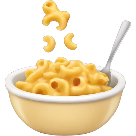 a bowl of mac and cheese emoji