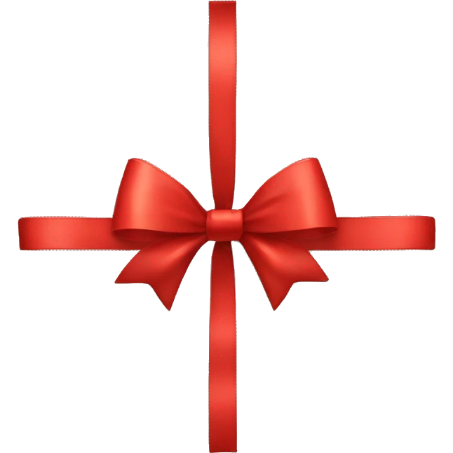 Red bow  emoji
