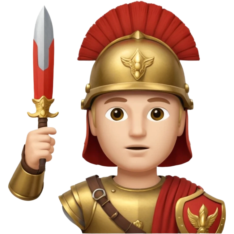 an ancient roman republic soldier doing a nazi salute emoji